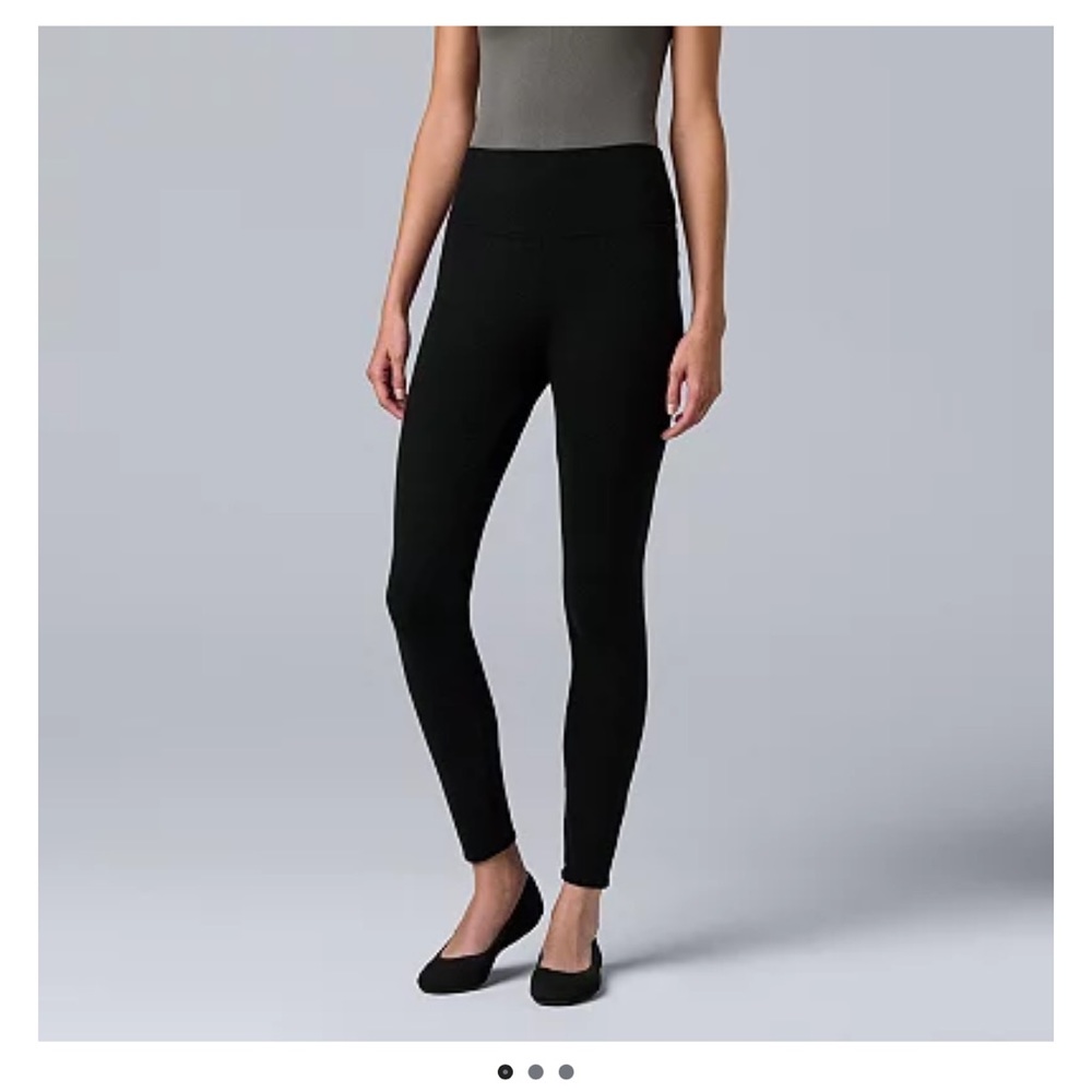 Simply Vera Vera Wang High Rise Fleece Lined Leggings